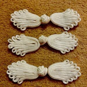 COPY - Elegant White Decorative Closures 12 for $16